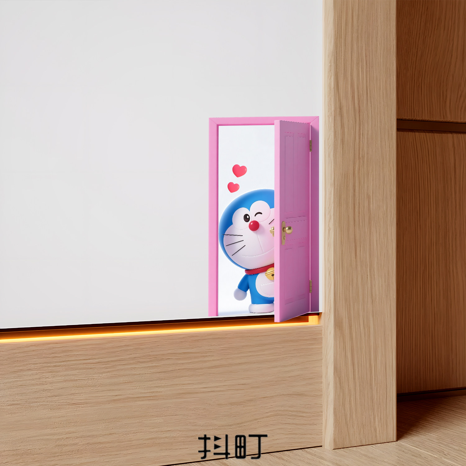 卡通动漫哆啦A梦墙面踢脚线