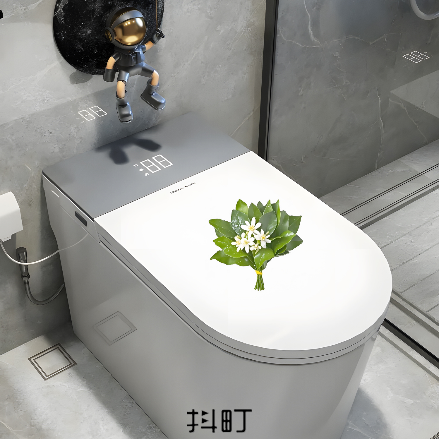 创意碌柚叶好运冰箱贴马桶盖贴纸