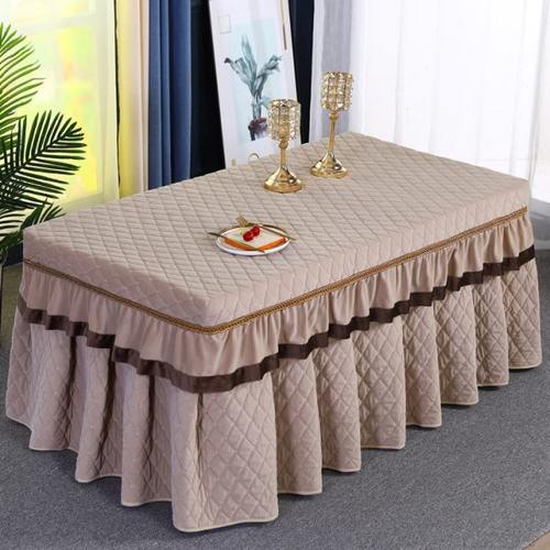 冬天烤火桌子罩套长方形加绒加厚电炉罩套家用电炉罩取暖器桌罩子