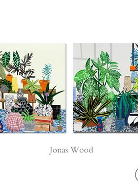 清新脱俗绿植风@Jonas wood餐厅咖啡甜品店客厅儿童房小众装饰画