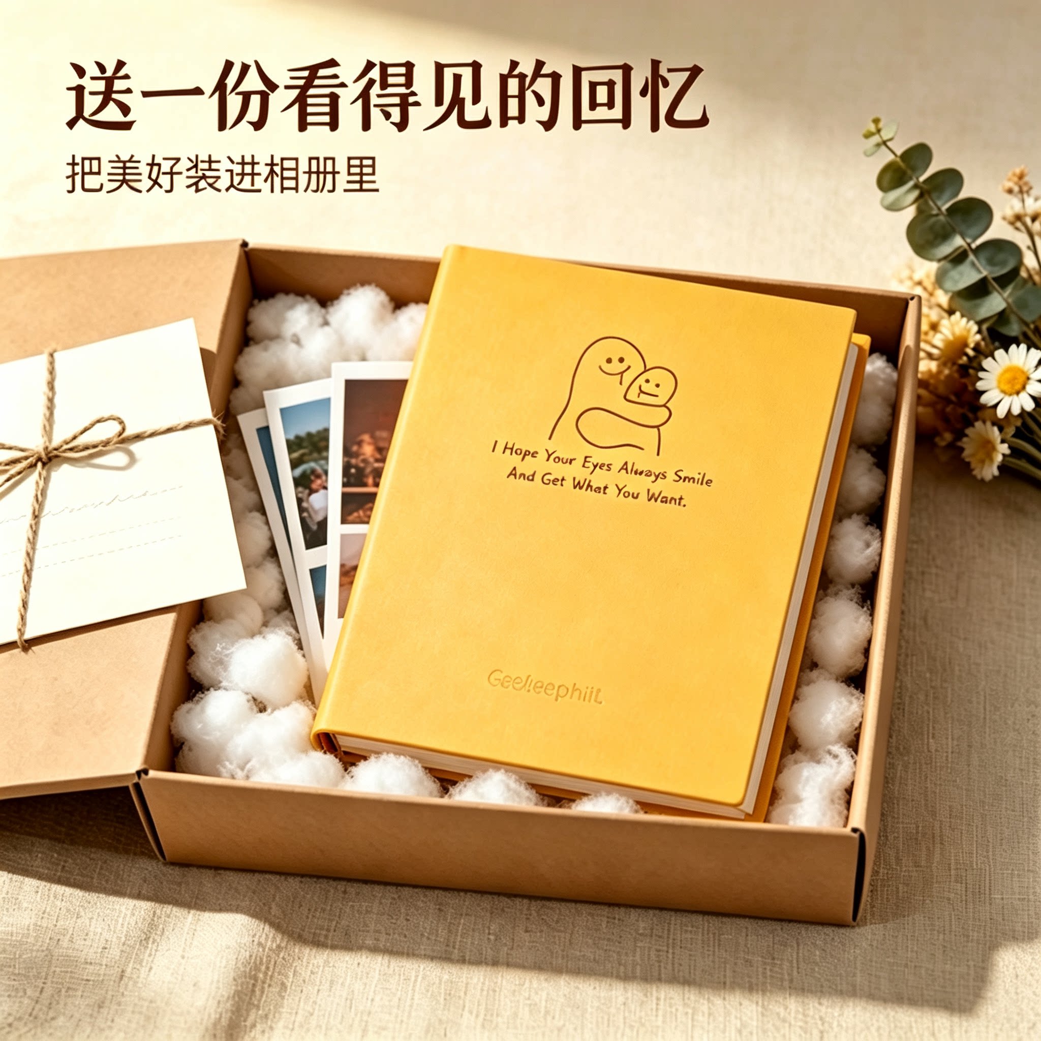 且寻云山相册5寸PP口袋式100张照片收纳册毕业纪念册生日礼物卡通相册闺蜜送礼高颜值精美相册小巧便携收藏册