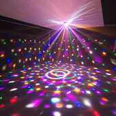 2024新款 家用ktv闪光旋转家庭七彩K歌舞厅卧室情调氛围音乐节奏灯