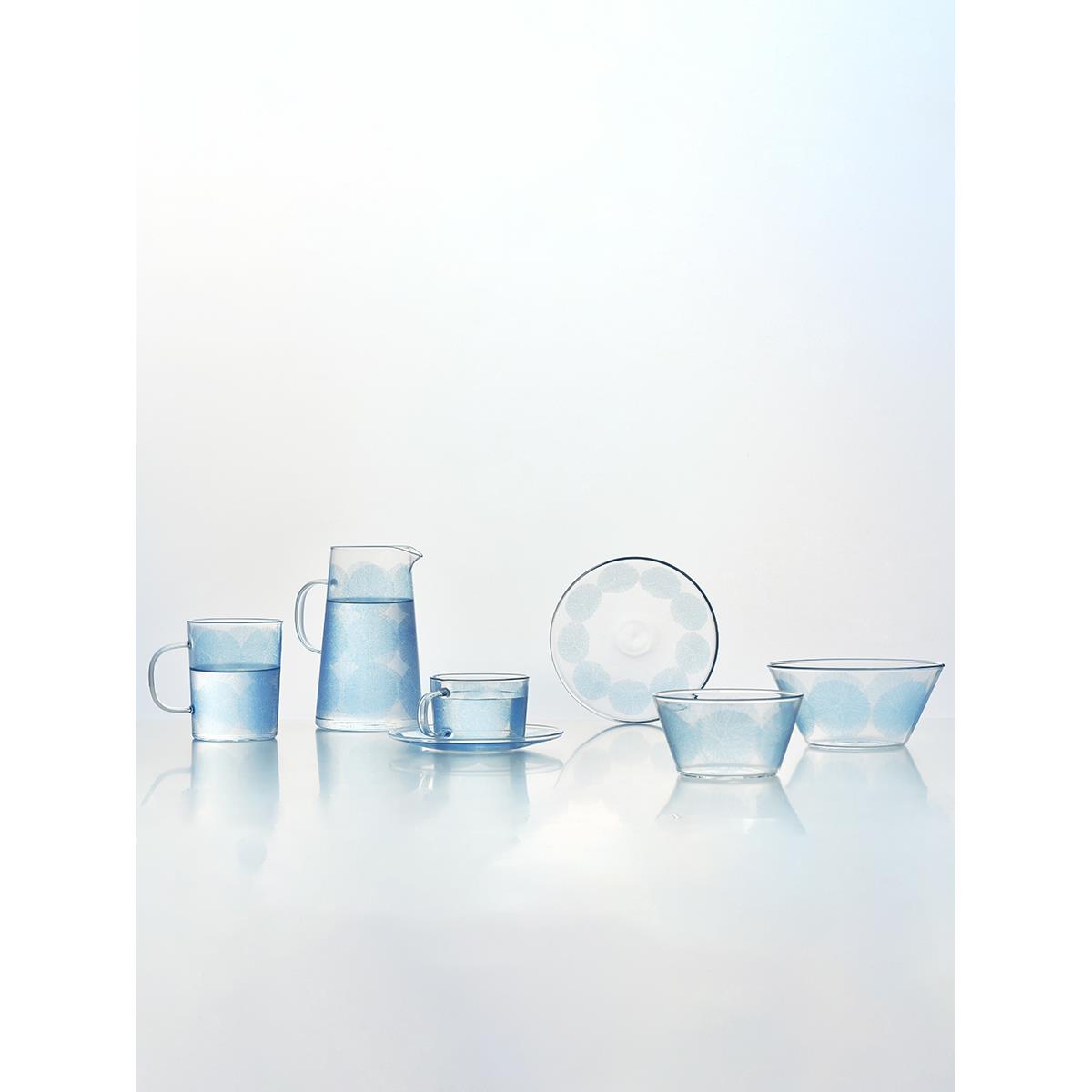Alive蓝色冰川 玻璃餐具套装冷水壶杯子碗杯碟盘子北欧风生日礼物