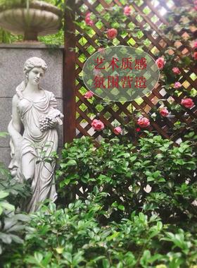 欧式人物雕塑摘水果女神雕像别墅庭院花园玻璃钢摆件装饰户外摆设