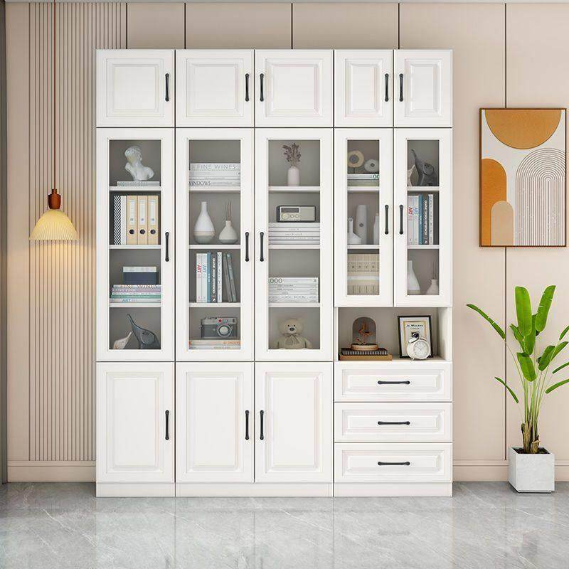 带门的简易书柜玻璃门文件柜落地式储物柜储物架书架现代简易窄柜,住宅家具,组合书柜,淘宝优惠券,粉丝福利购,淘宝优惠卷