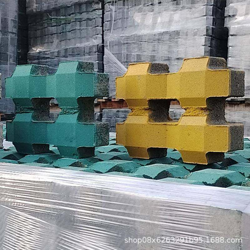 工厂直售井字砖透水砖停车位植草砖八字路面彩砖公园小区草坪砖
