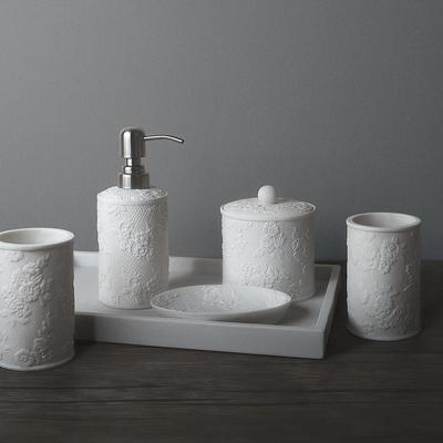 DecoTalk新中式洗漱五件套北欧浴室卫浴套件样板间托盘摆件配饰