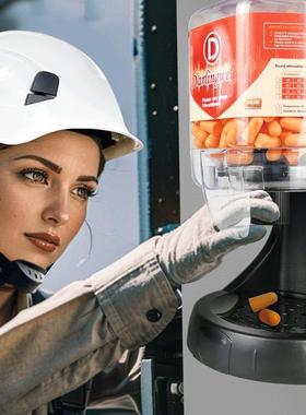 DL-500P耳塞分配器38分呗500个耳塞桶装隔音工厂车间酒店研磨耳塞