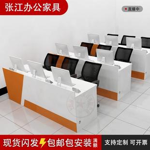 房产中介办公桌门店铺旅行社物业吧台长条桌咨询电脑桌前台接待台