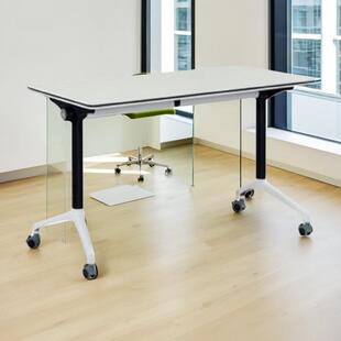 会议桌折叠培训桌椅组合辅导班办公桌折叠桌多功能培训机构课桌椅