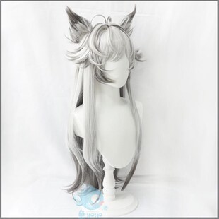 优质毛胚】明日方舟cos 异格荒芜拉普兰德cos假发兽耳渐变挑染