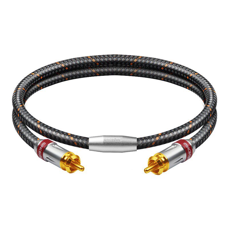 同轴音频线6N纯铜数字SPDIF电视功放音响低音炮75播放器连接线