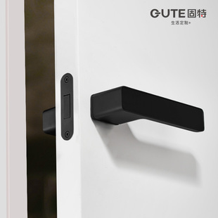 固特生态门锁室内卧室房门把手现代简约意式极简磁吸静音锁具五金
