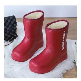 雪地靴女防油泡沫鞋 防水防滑棉靴 男超轻靴子高筒冬天加绒加厚棉鞋