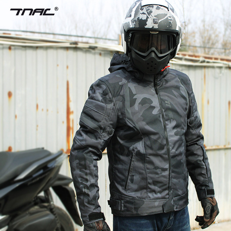 TNAC拓驰摩托车骑行服男女四季通用机车服套装蝙蝠夏季防水冬季