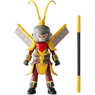 英雄无限布鲁可积木人偶巨猿甲法相孙悟空哪吒战斗服赵云吕布刘备