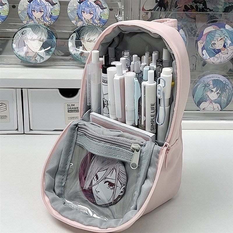 STILLWAWOO小食量笔袋吧唧痛包多功能大容收纳二次元学生文具袋 2