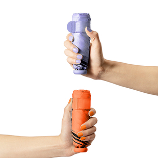 2024新款 迷你超轻黑胶太阳伞防晒防紫外线晴雨伞小巧便携遮阳伞