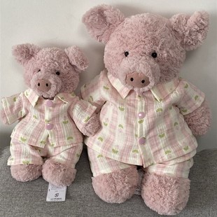 不含猪 桐桐妈手作 巴塞罗熊巴纳布斯猪衣服着替玩偶衣服套装