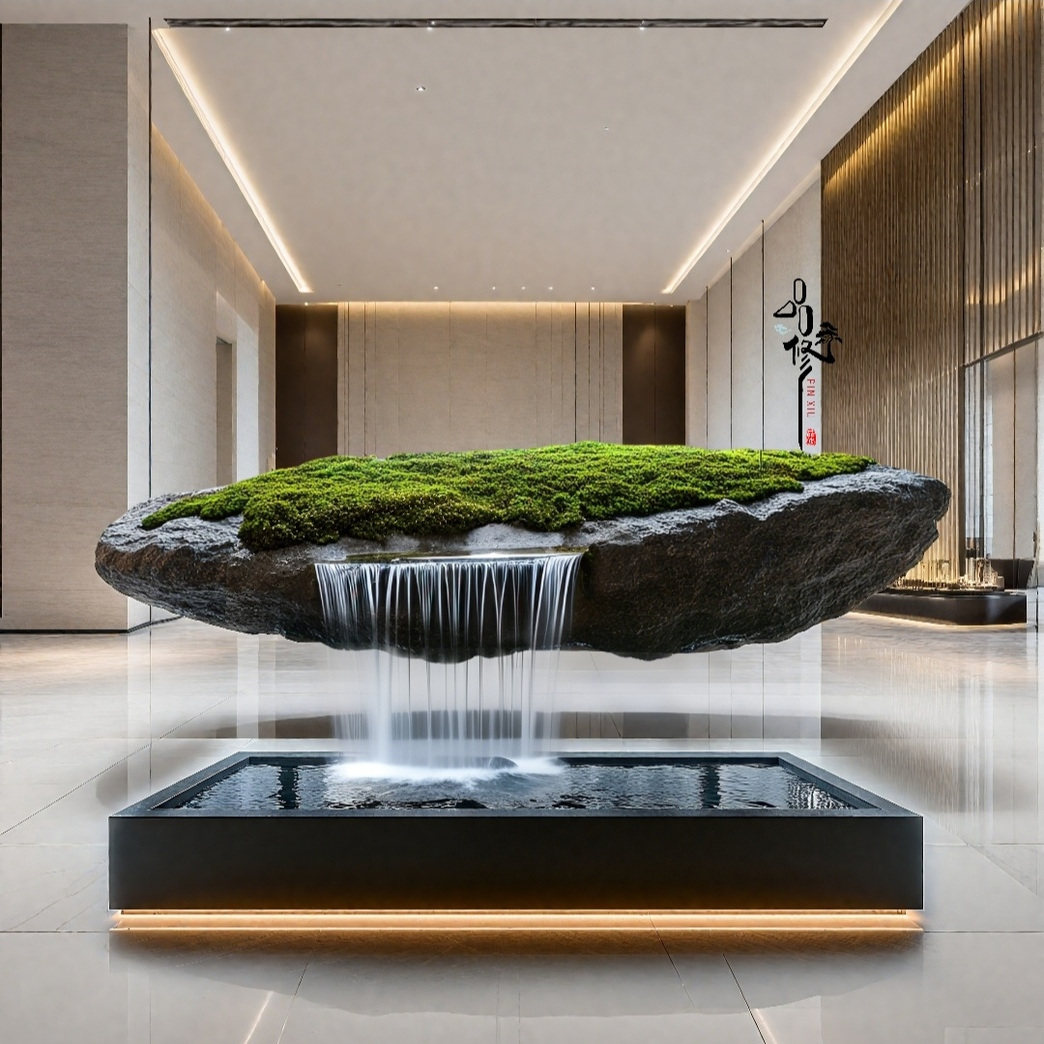 品修室内悬浮石流水景观 大厅展厅商业空间别墅商务等场景装饰,商业/办公家具,景观道具/景观摆件/景观装置,淘宝优惠券,粉丝福利购,淘宝优惠卷