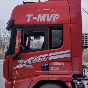 德龙X5000侧面拉花车门拉花腰线德龙车门拉花侧面拉花驾驶室拉花