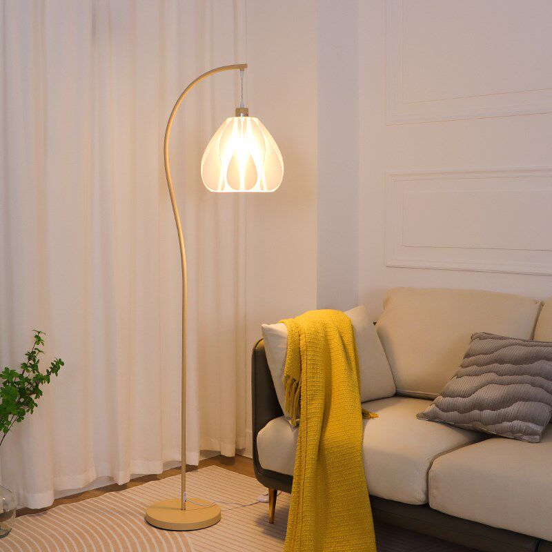 法式奶油风氛围落地灯客厅钓鱼灯卧室床头沙发旁装饰摆件立式台灯