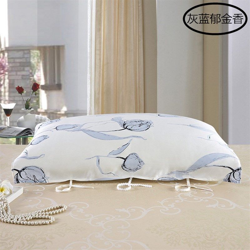 冲量包邮六根带牢固款!100桑蚕丝真丝枕巾丝绸美容抗痘抗皱纹!!