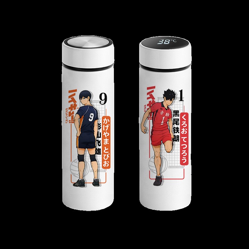 排球少年周边孤爪研磨日向翔阳木兔光太郎显温保温水杯定制礼物