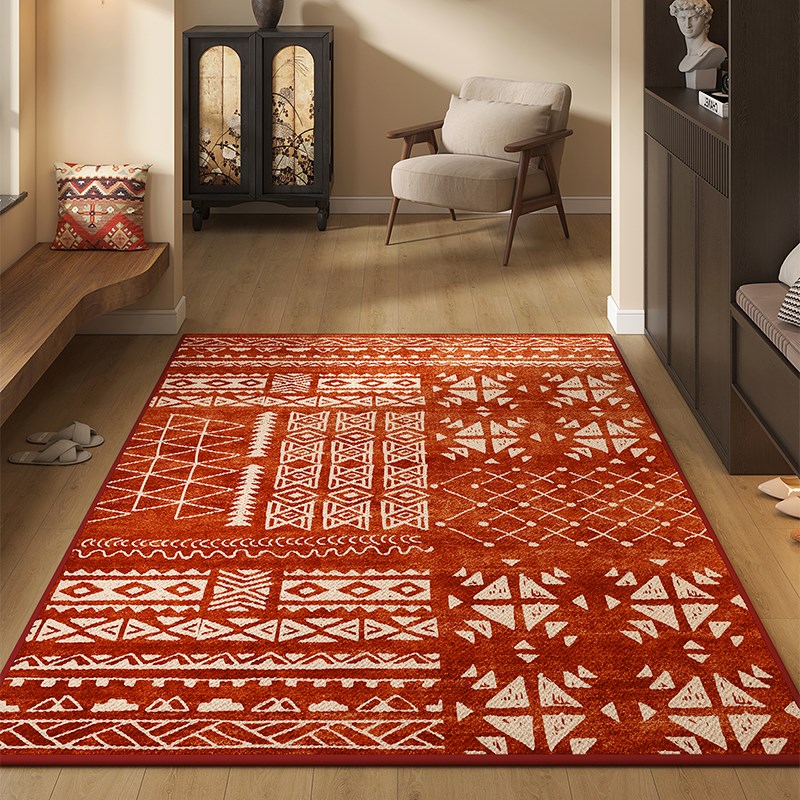 入户门垫玄关地毯除尘防滑门毯大门口耐脏地垫进门脚垫美式复古风