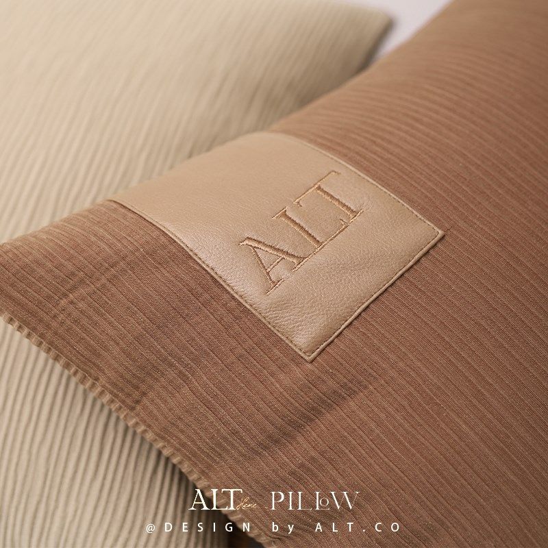 绣花高端抱枕沙发客厅轻奢高级感靠垫床头样板间靠背靠枕套不含芯