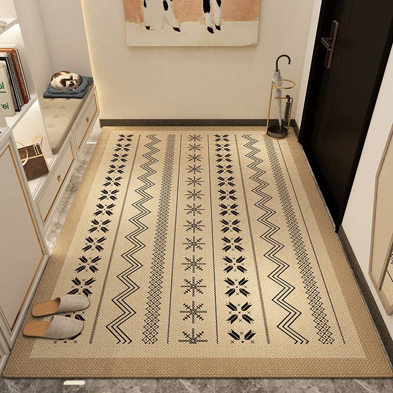 耐脏免洗入户门地垫奶油风客厅地毯门垫进门口可裁剪家用玄关脚垫