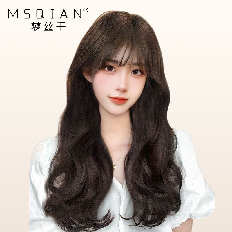 大波浪假发女长发真发全真人发长卷发自然蕾丝无痕递针全头套,美发护发/假发,日常整顶假发,淘宝优惠券,粉丝福利购,淘宝优惠卷