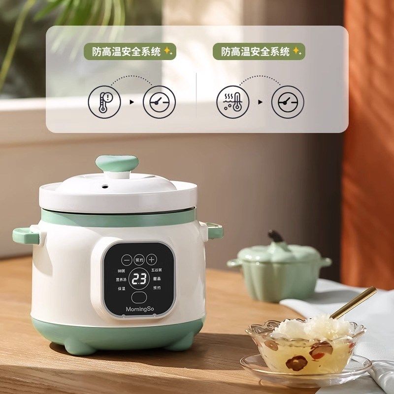 家用婴儿电炖锅宝宝1一2人熬粥专用锅煲汤全自动辅食小型煲粥炖盅