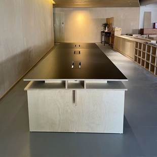工作室会议桌多人组合培训桌洽谈桌办公电脑桌长方形中岛桌书桌子