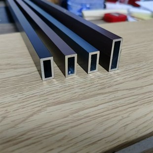 黑色鋁合金方管10x20x2mm 飾咖啡色白色加厚格柵灰色扁管 10x30裝