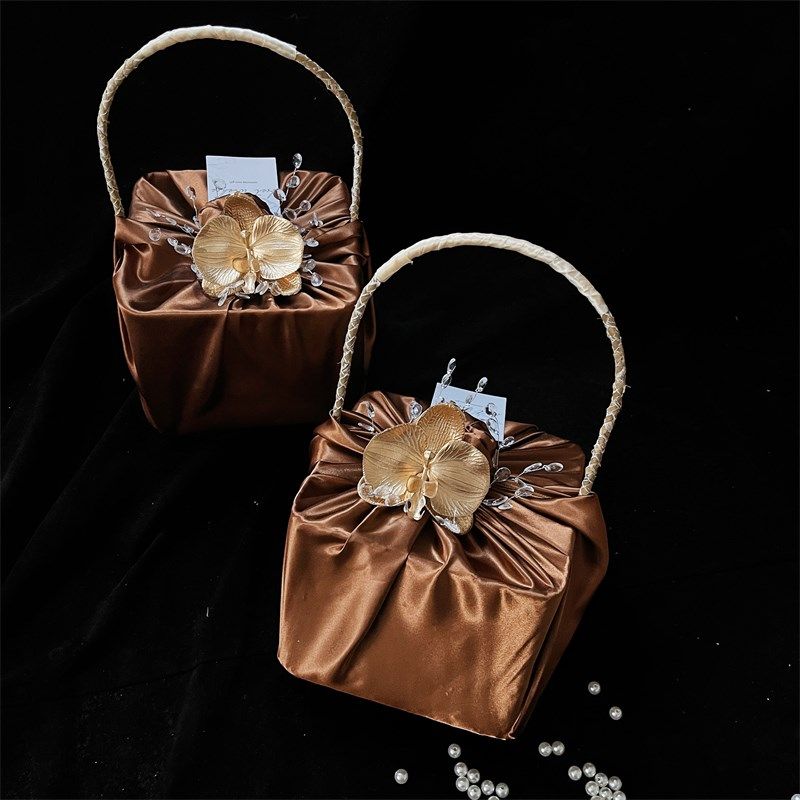 新中式伴娘伴手礼创意提篮风吕敷包装礼盒回礼结婚宾客闺蜜小礼物