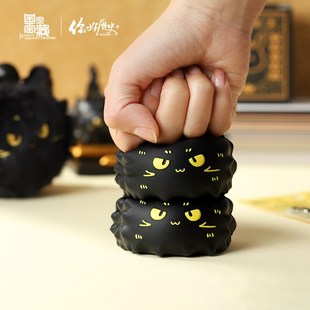 国家宝藏x你好历史 富贵狸猫解压玩具慢回弹捏捏乐解压神器小摆件