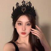 罪与爱同歌万圣节公主皇冠发冠发饰女王国王皇后王后头饰头冠配饰