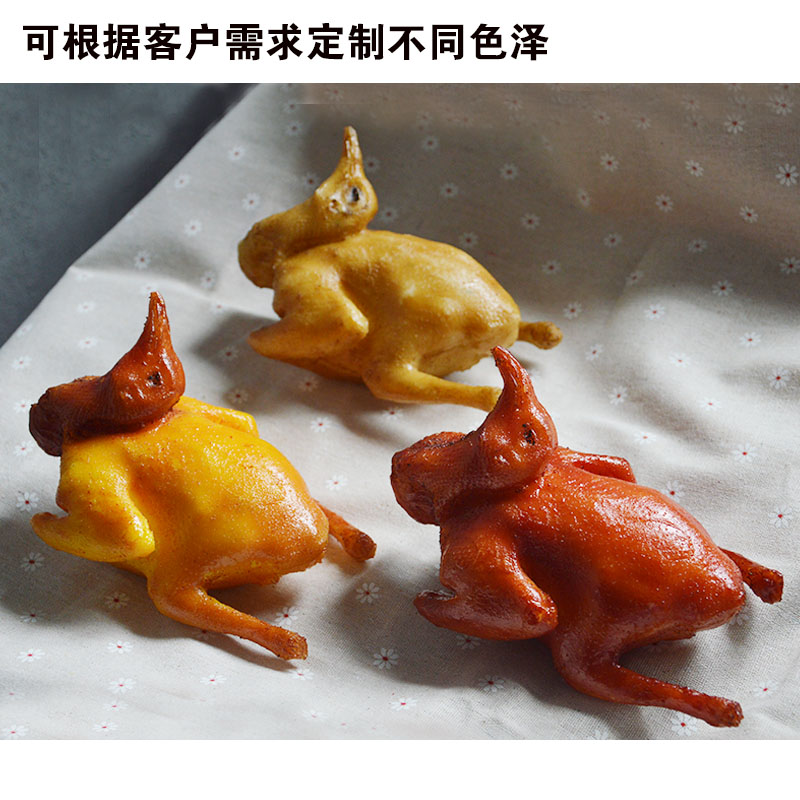 仿真腊鸽熏鸽烤乳鸽脆皮烤乳鸽模型 假鸽子食物模型X摆件展示道具