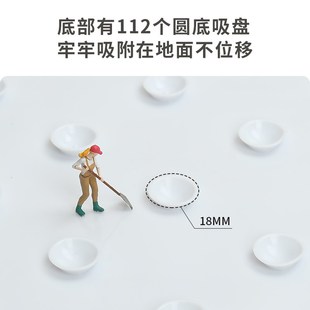 大理石纹浴室防滑地垫儿童老人防摔卫生间吸盘垫子淋浴房洗澡脚垫