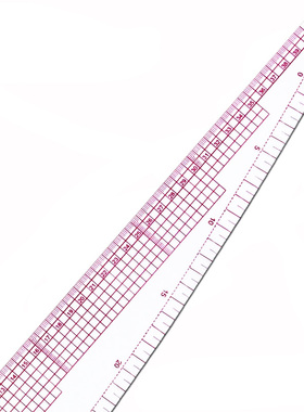 多功能服装尺6501服装设计打板尺曲线尺曲线板内置刻度钩刀尺58CM