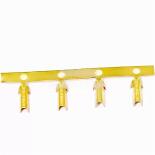 铜扣端子 压线扣连带端子 横带整卷10000只一卷 0.4 2号U型铜碰焊