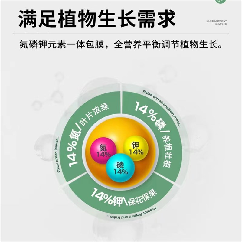 控释肥花肥料家用盆栽植物通用复合肥氮磷钾肥颗粒花卉缓控释肥