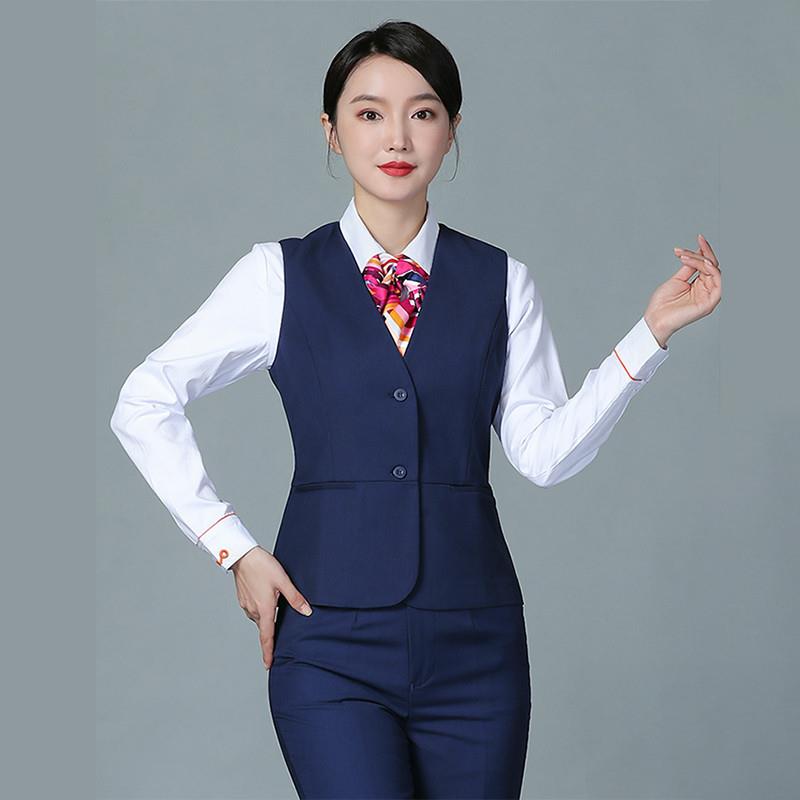 高货速发马甲女联通工作服女新款中国营业厅员工马夹女工装制服女