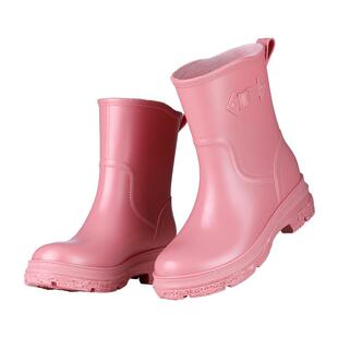 ins防水厚底增高套鞋 速发正品 中筒雨鞋 潮流款 雨靴 防滑外穿时尚