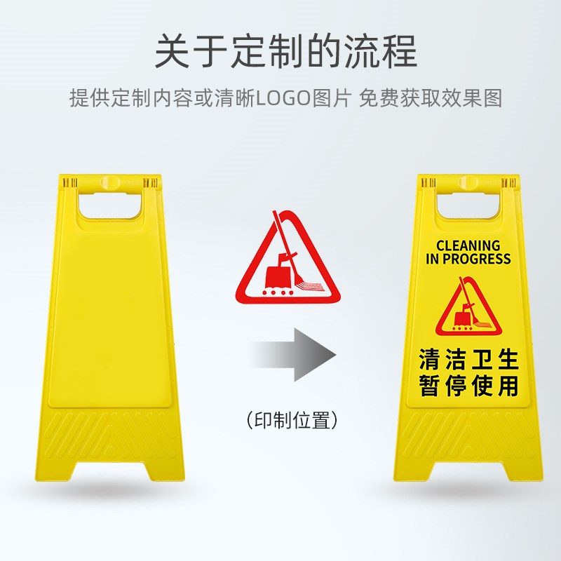 可定制A字牌请勿泊车告示牌车位禁止停车警示牌小心地滑施工