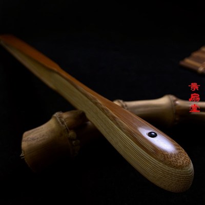 9.5寸16方水磨玉竹折扇中国风老料大茄头文玩扇古风手工扇子空白