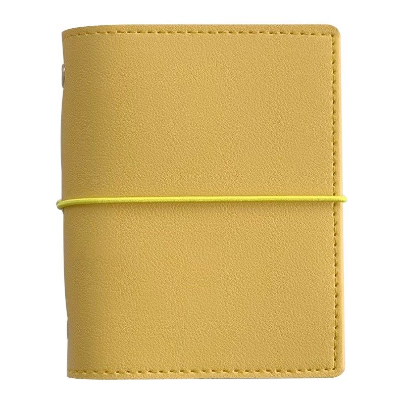 M5/A7活页本便携迷你PU皮记事笔记本随身口袋手帐本绑带日程计划