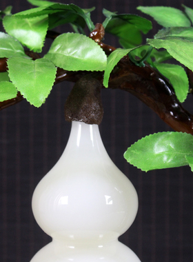 天然阿富汗玉石葫芦摆件招财客厅家居装饰乔迁新居公司开业送礼品