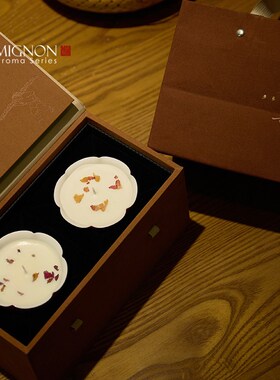 Mignon雨眠香事中式香薰蜡烛礼盒助眠两款香味套装礼物结婚伴手礼